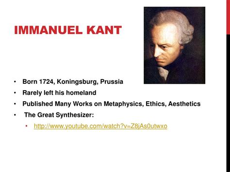 Immanuel Kant Main Ideas