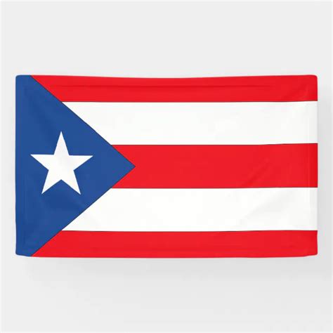 Puerto Rico Flag - Banner | Zazzle