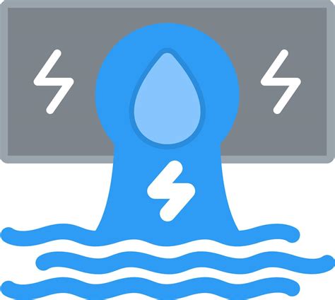 Hydroelectricity Flat Icon 9514499 Vector Art At Vecteezy