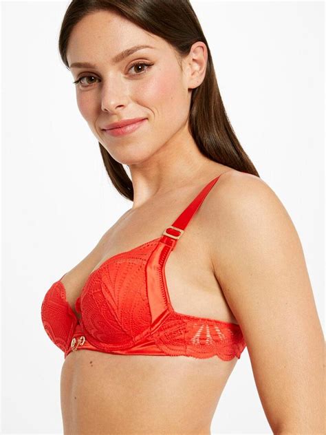 Soutien Gorge Ampliforme Coque Moul E Laura Morgan Lingerie Rouge