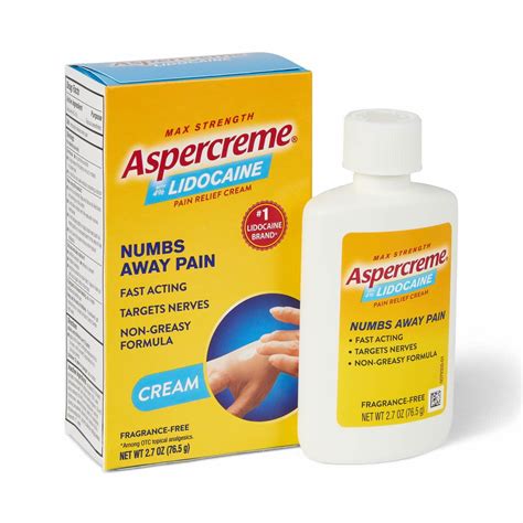 Aspercreme with Lidocaine Pain Relieving Cream 2.7oz 1Ct