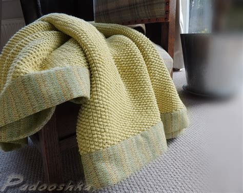 Chunky yellow knit throw blanket Rustic cotton Hand knitted | Etsy