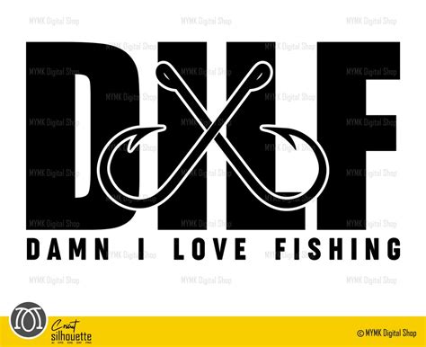 Fishing Svg Damn I Love Fishing Svg Svg Png Cricut Dxf Clipart