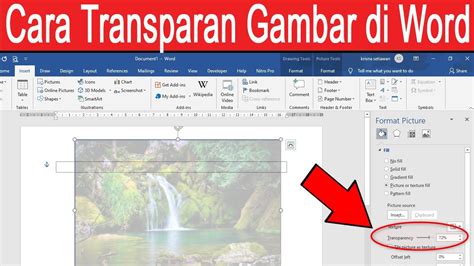 Tutorial Membuat Cara Membuat Transparan Gambar Di Word Beserta