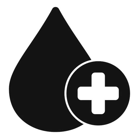 Premium Vector Medical Blood Drop Donation Icon Simple Vector Aid