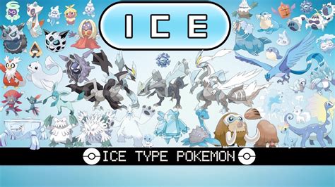 All Ice Type Pok Mon Youtube