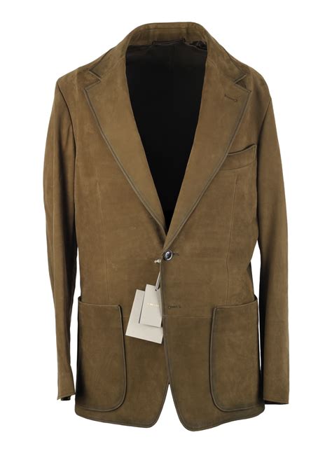 Tom Ford Cashmere Sartorial Leather Jacket Coat Costume Limité