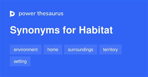 Habitat synonyms - 767 Words and Phrases for Habitat