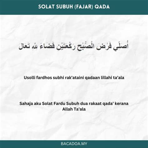 √ Hukum Qada Solat: Ganti Solat, Niat, dan Cara Pelaksanaannya – Baca Doa