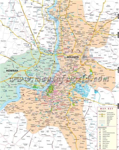 Calcutta City Map