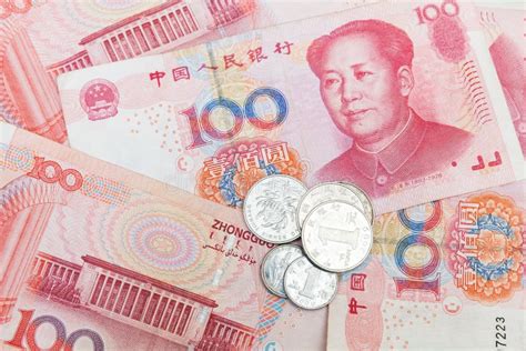 Chinese Yuan Renminbi Banknotes and Coins Stock Photo - Image of ...