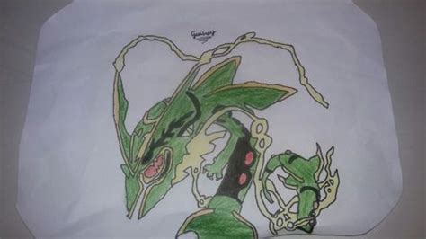 Desenho aleatório Mega Rayquaza Pokémon Amino Em Português Amino