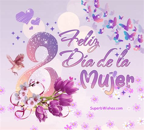 Feliz Día de la Mujer 8 de Marzo de 2024 Animado SuperbWishes