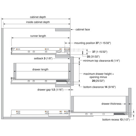 Tandem Plus H Full Extension Concealed Undermount Slide Off