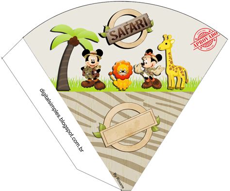 Mickey And Minnie Safari Free Party Printables And Invitations Oh