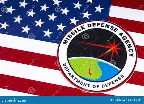 Us Missile Defense Agency Editorial Image Image Of American 113300455