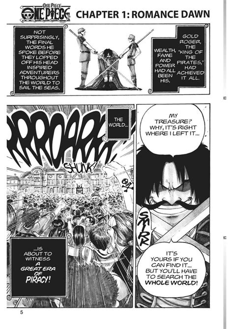 Chapter 1 | Page 5 | One piece chapter, One piece, Comic art sketch