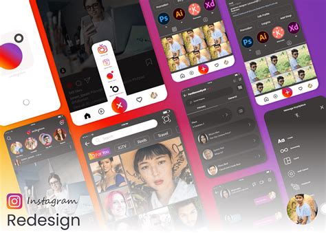 instagram redesign mobile app on Behance