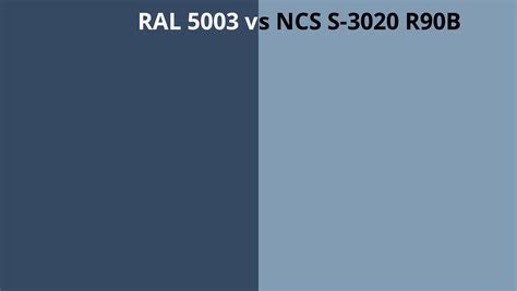 Ral 5003 Vs Ncs S 3020 R90b Ral Colour Chart Uk