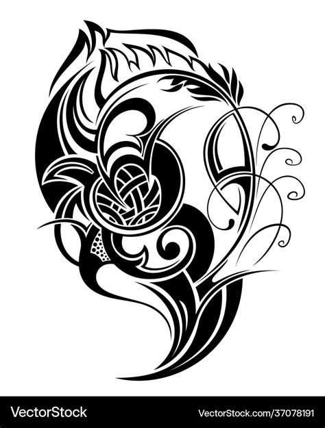 Tribal tattoo design Royalty Free Vector Image