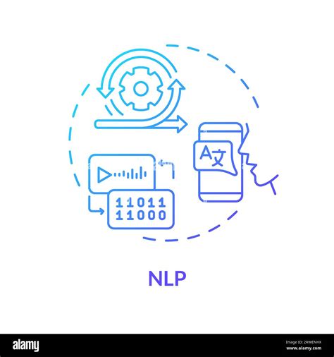 2d Nlp Gradient Icon Concept Stock Vector Image And Art Alamy