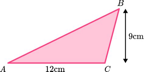 Area Of A Triangle Math Steps Examples And Questions