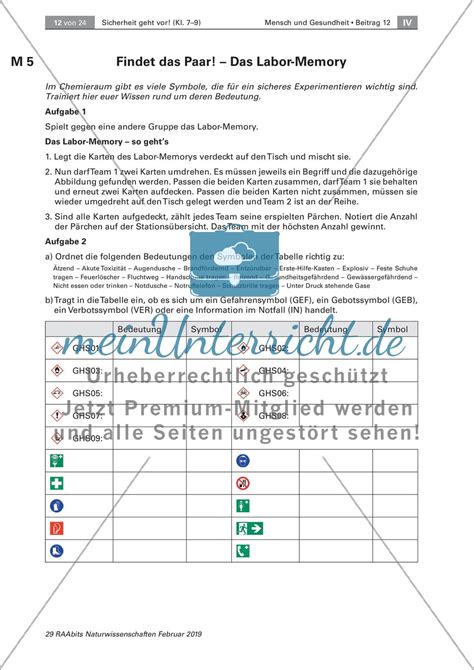 Sicherheit Geht Vor Richtiges Verhalten Im Chemieraum Meinunterricht