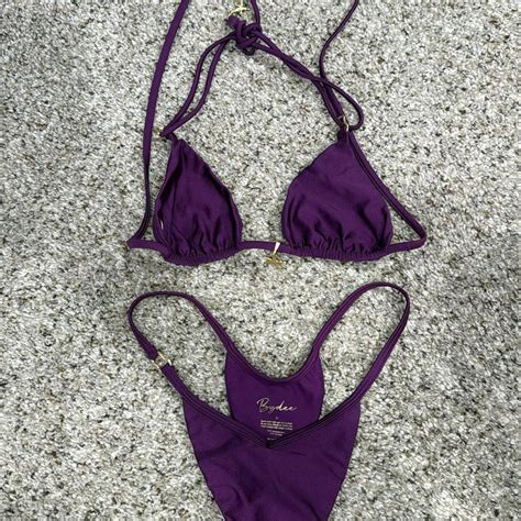 Purple Bydee Bikini Set Small Top Medium Bottom Depop