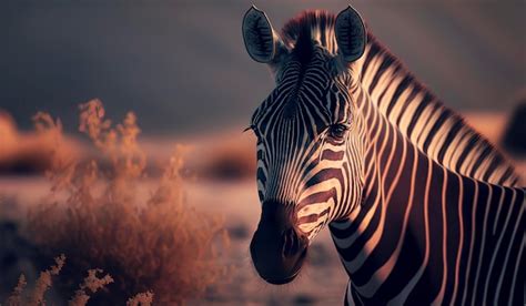 Premium Photo | Zebra in the savannah photography of a zebra in africa ...