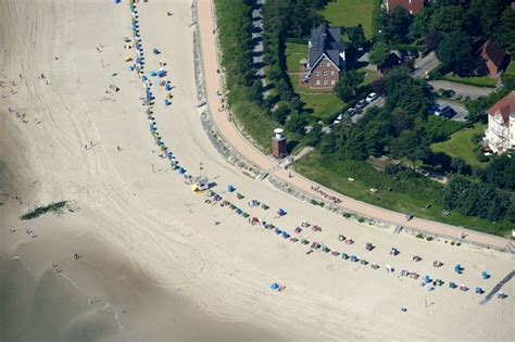 Luftaufnahme Wyk Auf F Hr Sandstrand Landschaft An Der Nordsee In