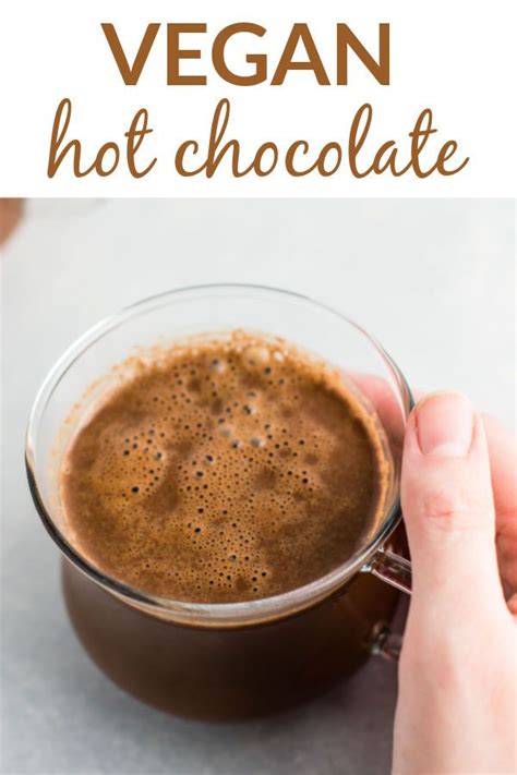 Vegan Hot Chocolate Vegan Christmas Recipes Easy Drink Recipes