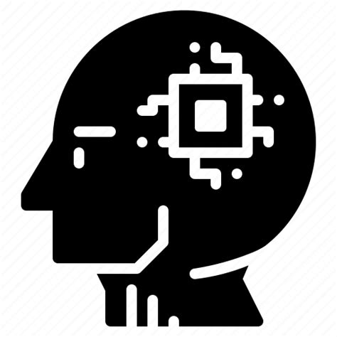 Artificial Intelligence Ai Humanoid Robot Brain Icon Download On