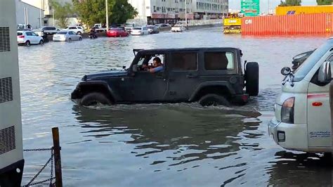 A Desert Storm Brings Unprecedented Rainfall To The UAE Flooding Dubai