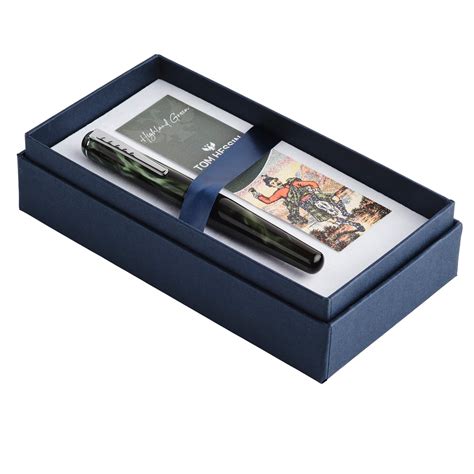 Tom Hessin Charles Fountain Pen - Highland Green - The Goulet Pen Company