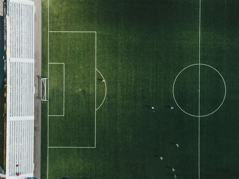 Aerial View of Soccer Field · Free Stock Photo