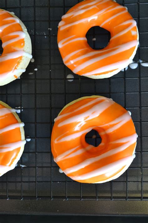 Baked Orange Creamsicle Donuts - Little Bits of Real Food