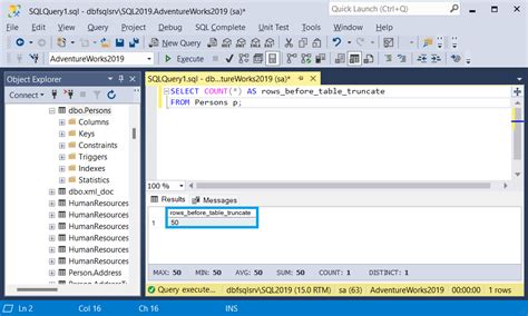 SQL TRUNCATE TABLE Statement Syntax Examples