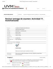 Revisar Entrega De Examen Actividad Automatizada Pdf