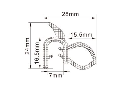 Caravan Door Trim Seal Nangong Letu Automotive Components Co Ltd