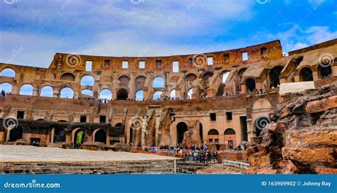 Inside View of Ancient Colosseum in Rome, Italy Editorial Photography ...