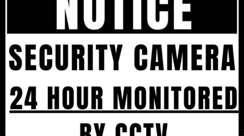 Funny Camera Security Signs Free Download