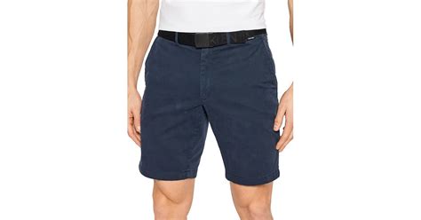 Ανδρική Βερμούδα Calvin Klein Garment Dye Belted Calvin Navy K10k109443