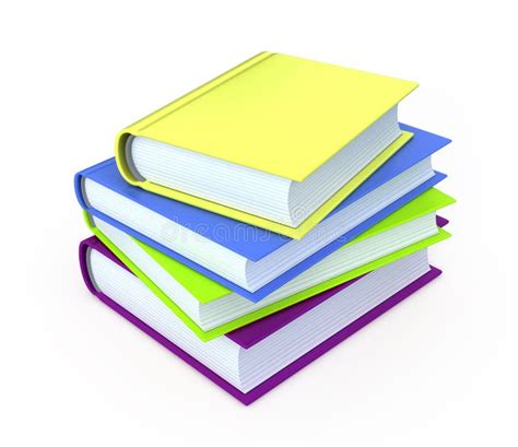 Colorful books stock illustration. Illustration of objects - 15978523