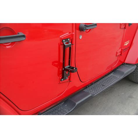 Door Hinge Step Foot Peg Folding For 2007 2020 Jeep Wrangler Jk Jl Easy