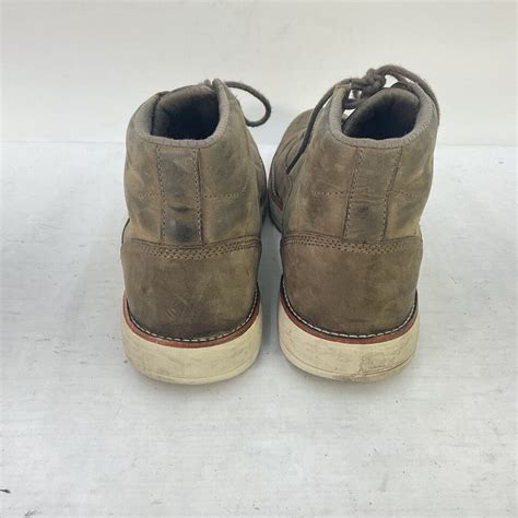 Worx By Red Wing Men S Brown Leather Steel Toe Chukka Boots Size 11 EBay