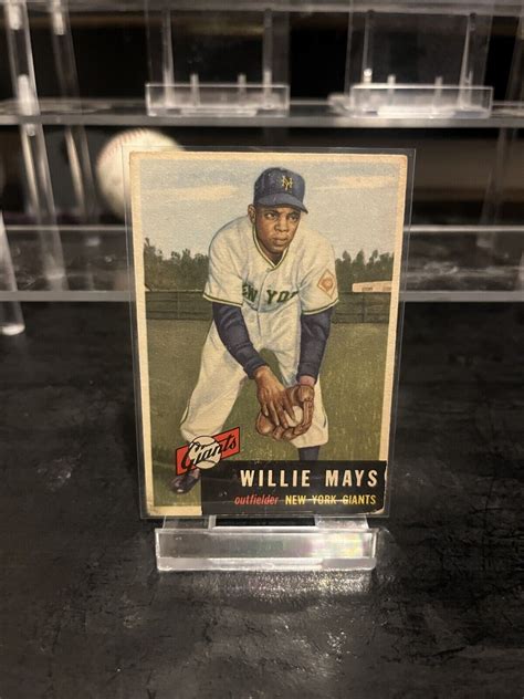 1953 Topps 244 Willie Mays EX Presenting READ EBay