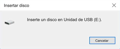 Soluciones A Inserte Un Disco En Unidad De Usb Disco Extra Ble