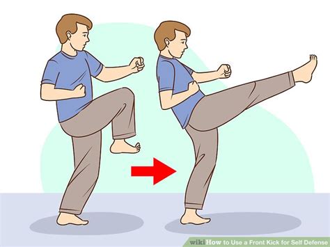 How To Use A Front Kick For Self Defense 12 Steps With Pictures