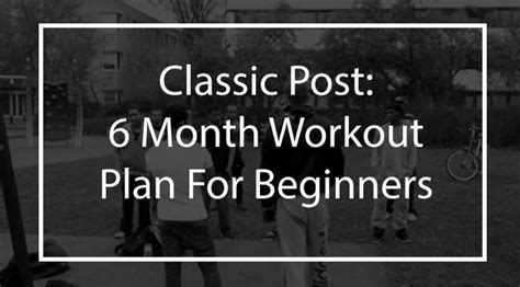 Calisthenics Classic Workout Plan For Beginners Bar Brothers