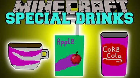 Minecraft Special Drinks Soda Coffee Tea Juice And More Mod